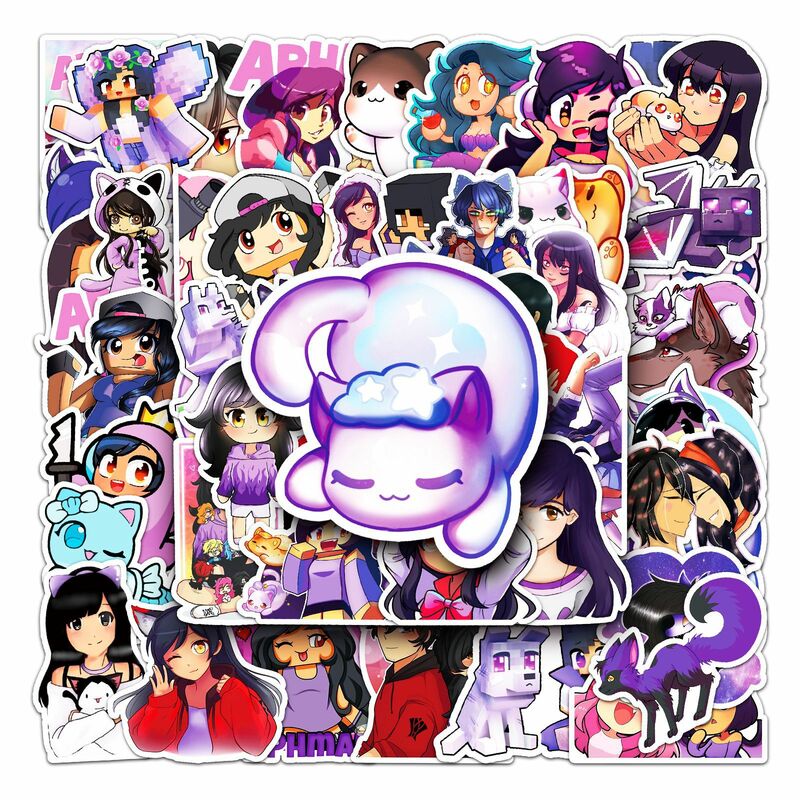 Anime Image Series Graffiti Adesivos, Adequado para Laptop, Capacetes, Decoração de Mesa, Brinquedos DIY, Atacado, 50pcs