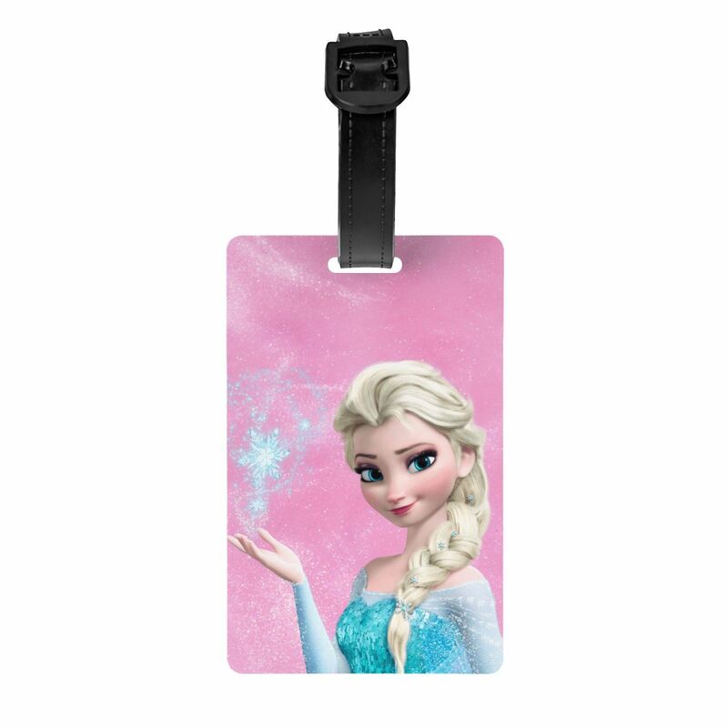 Aangepaste Cartoon Frozen Prinses Bagagelabel Privacy Bescherming Bagagelabels Reistas Labels Koffer