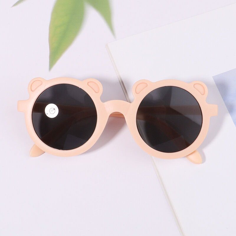 Новинка 2022, модные детские солнцезащитные очки, однотонные круглые удобные очки для младенцев в стиле ретро с защитой от ультрафиолета, очки для детей