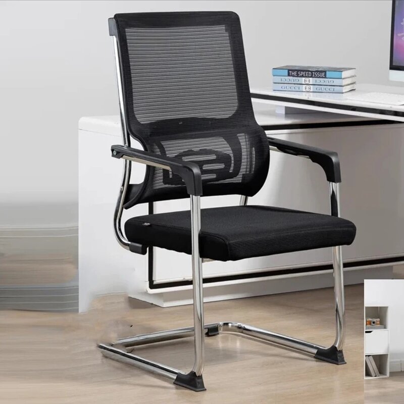 Cómoda silla de conferencia con diseño en forma de arco para largas sesiones de sentado, ergonómica, para juegos en forma de arco, silla de ordenador