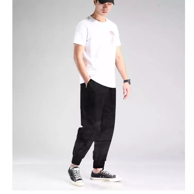 Pantalones deportivos de pierna recta para hombre, ropa de trabajo fina de secado rápido, informal, novedad de verano, 2024