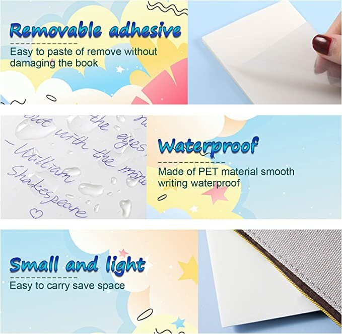 2 Pieces Sticky Notes Notepad Stationery Pad Self-adhesive Accessory