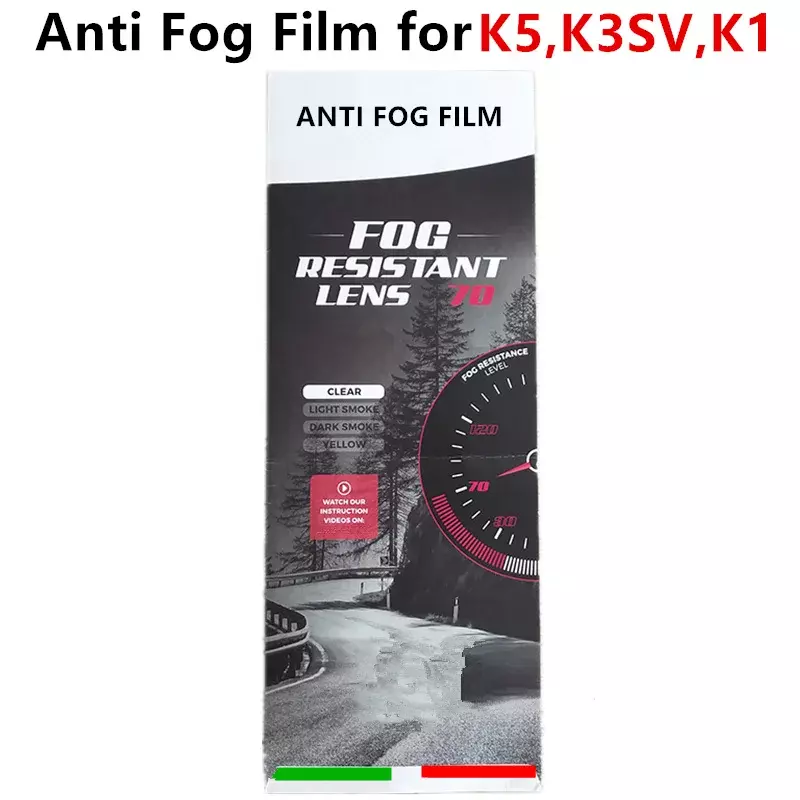 Anti Fog Film for K5 K3SV K1 Helmets Visor Anti Fog Sticker Full Face Motorcycle Helmet Accessories K5 Motorcycle Helmet