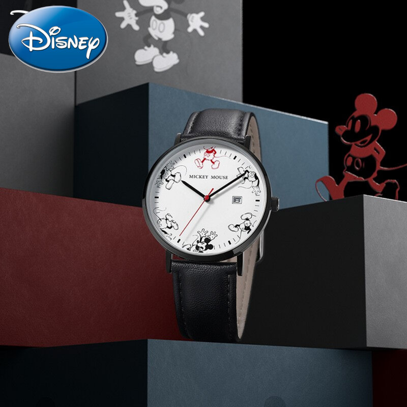 Prezent Disney z skrzynka świetlna prostym dziecięcym osobowością kolorowym kalendarzem świecący męski Zegarek kwarcowy Zegarek Outdoor Reloje