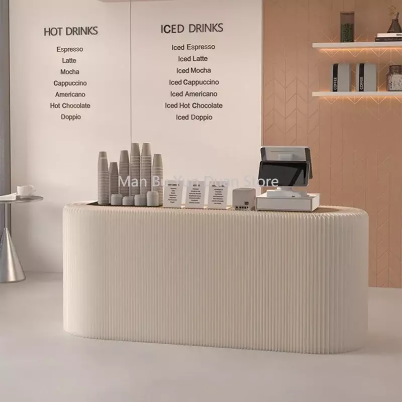Einfachheit nordische Kasse Rezeption Informationen Rezeption Bekleidungs geschäft Beauty salon Meubilair Luxus möbel