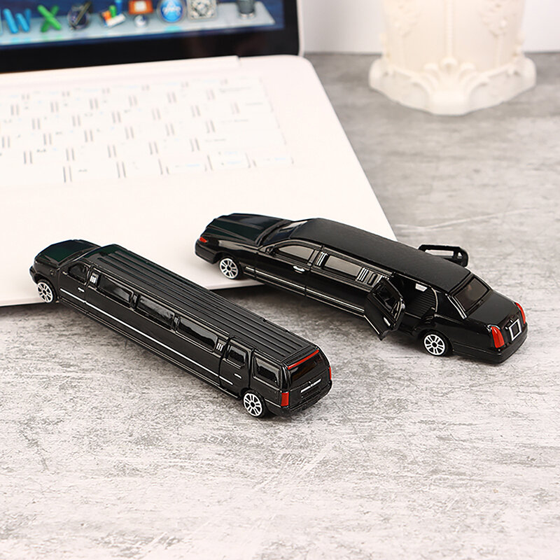 Diecast Metal Toy Vehicle Model Stretch Lincoln Limousine Luxury Educational Car Collection Gift Kid Doors Openable