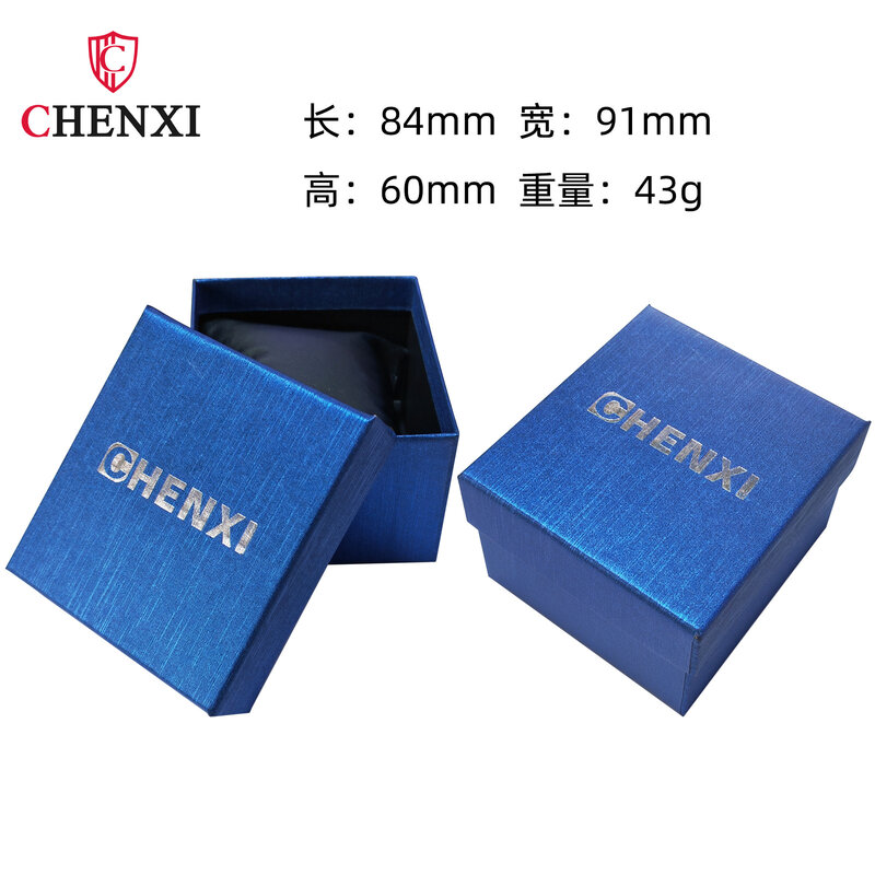 CHENXI-caja de papel verde de alta calidad para relojes, soporte de reloj de regalo, almacenamiento de reloj