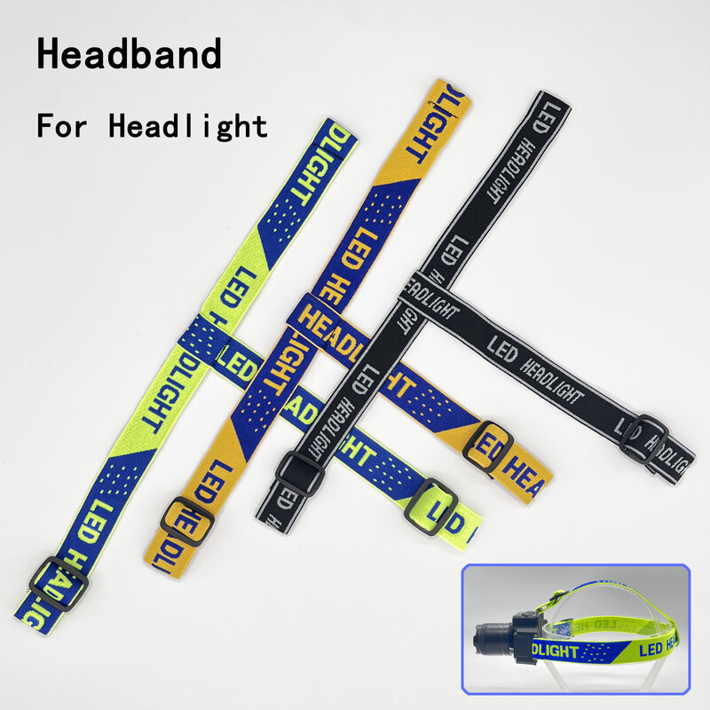 LED Rechargeable Headlamp Headband 3 Color(Blue/Yellow/Black) Suitable for Head Lamp Head Lights