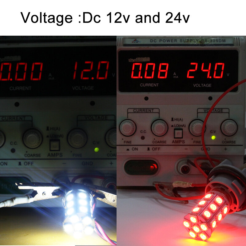 Светодиодная сигнальная лампа T25 3156 P27W 3157 P27/7W 12V 24V Super 4W без ошибок для автомобиля интерьера