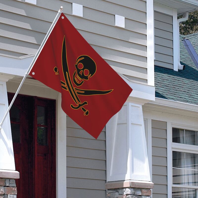 90x60cm Jolly Roger Flag decorazione per interni ed esterni