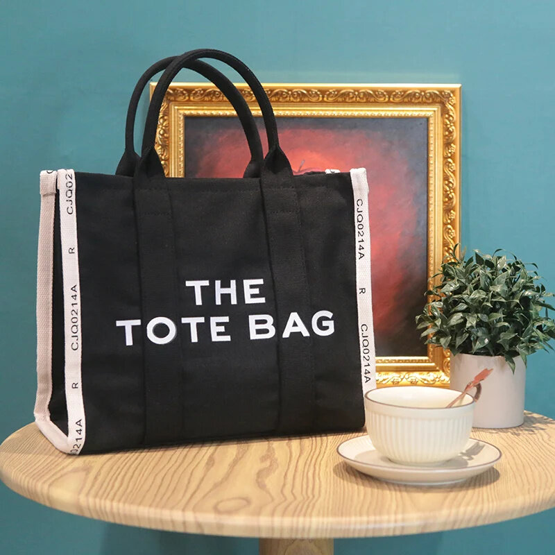 1Fashion Canvas Leather Large Capacity Women Handbags Designer Letters Shoulder Crossbody Bags Luxury Big Shopper Brand Tote Bag