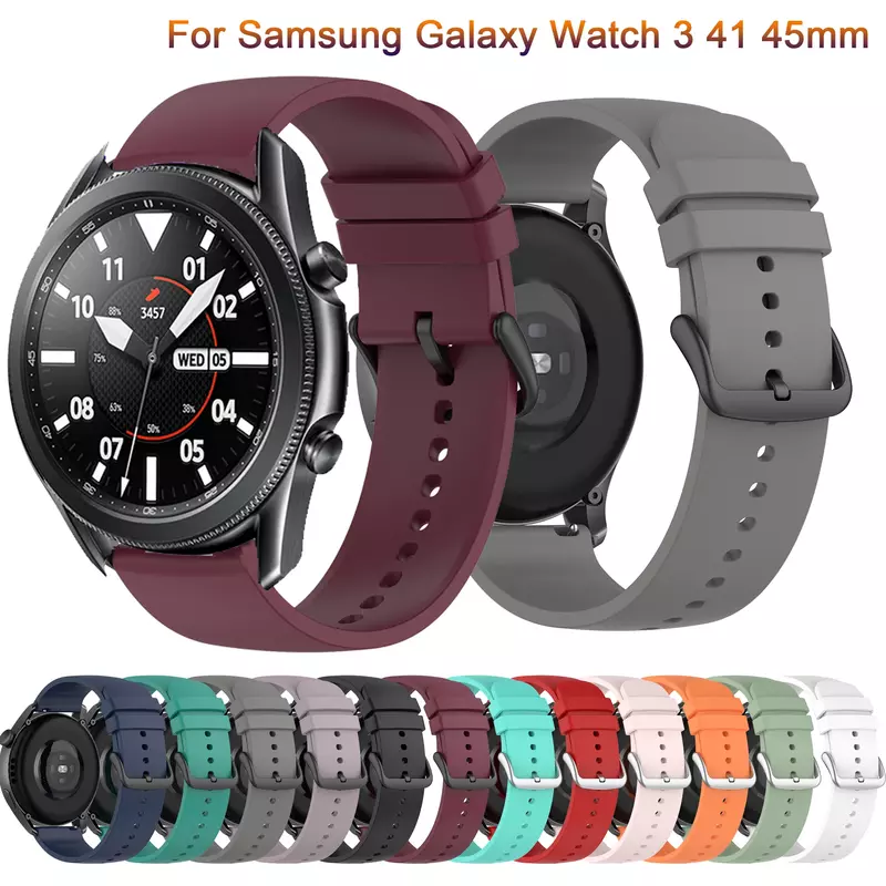 Correa de silicona para Samsung Active 2, correa de 40mm/44mm, Galaxy watch 3, Gear s3 de 41/45mm, 46mm, correa para Huawei watch GT2