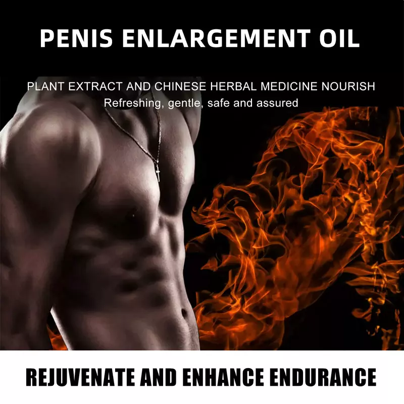 Óleo de aumento do pénis para homens, Fórmula de espessamento permanente, Sem efeitos colaterais, Grande Novamente