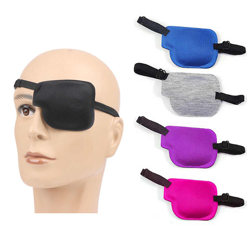 Maska na oczy dla dorosłych dzieci Strabismus trening oczu z wzorem pojedynczego oka Patch Cover regulowany Eyeshade wypełniony Strabismus Eye Training