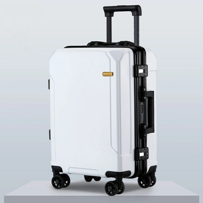 Travel Luggage fashion 20/24/28 inch suitcase aluminum frame trolley case for men and women small 20 inch cabin suitcase