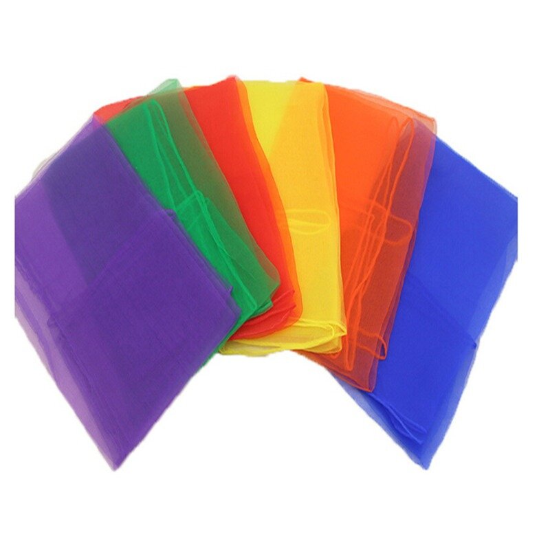 Bufanda cuadrada de 6/12 piezas para niña, pañuelo pequeño de seda de imitación para la cabeza, pañuelo de baile para el cuello