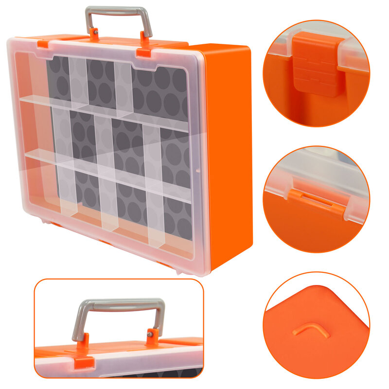 Evemodel-organizador de pintura modelo SN03S, Maleta de almacenamiento de botellas de pigmento, caja portátil de doble capa