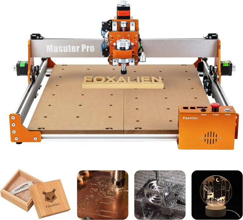 Masuter Pro CNC Router Machine,Upgraded 3-Axis Engraving All-Metal Milling Machine for Wood Acrylic MDF Nylon Carving Cutting