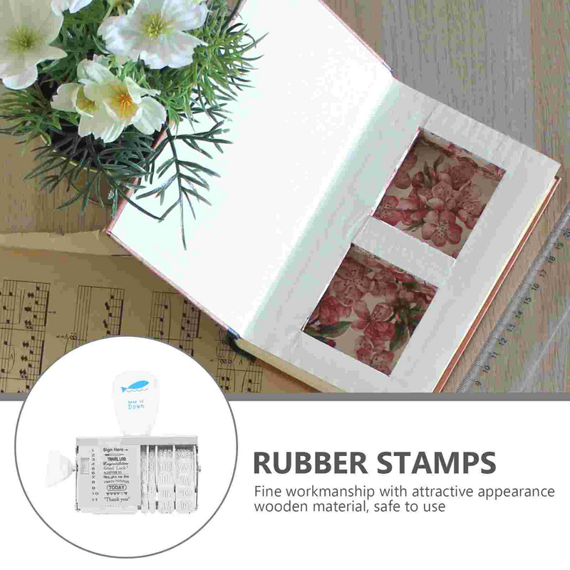 Seal Useful Date Stamp School Stationery Scroll Wheel Scrapbook Supplies Plastic Roller Knob