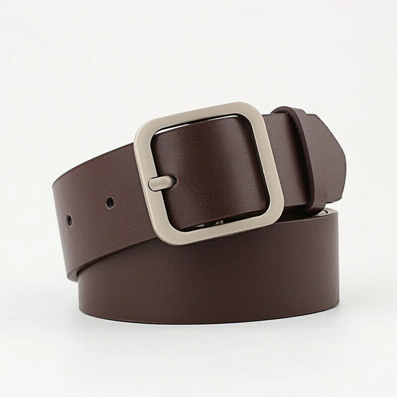 Cinturón de cuero genuino con hebilla para hombre y mujer, cinturón de alta calidad con caja de diseñador, L114, 2023