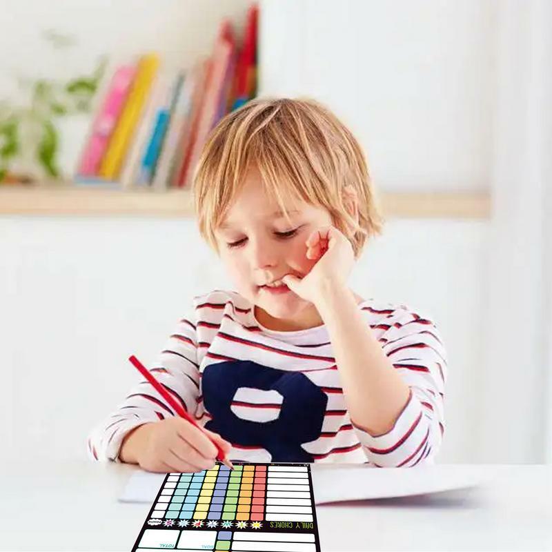 Kids Schedule Board For Home Magnetic Dry Erase Chore Chart Set Dry Erase Behavior Charts With 2 Markers Magnetic Refrigerator