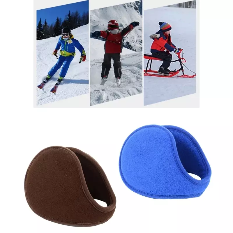 Windproof Fleece Earmuffs Eye-Catching Multiple Color Ear Warmer for Adult Men Keep Ear Warm Cold Weather Supplies