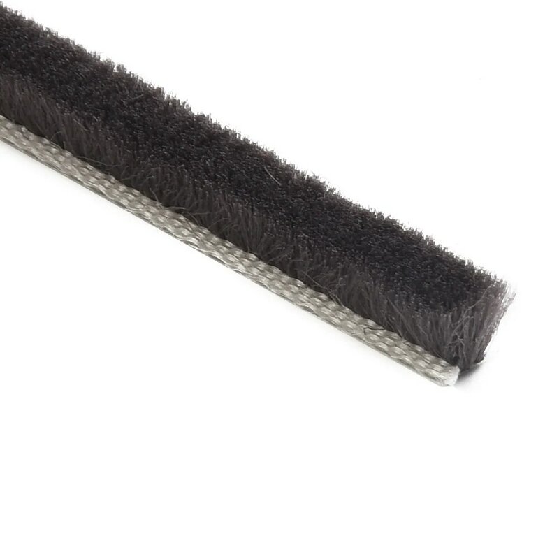 Solución efectiva de resistencia a la intemperie con tira de sellado de pila de cepillo excluidor de calado, 10m de largo para abatible y puertas