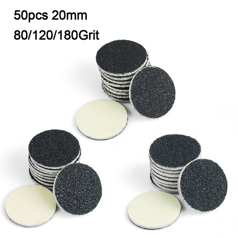 50pcs Round Sandpaper Disk Sander Disc Polishing Sand Disc Polishing Tool 20mm Sandpaper Abrasives Tool Accessories