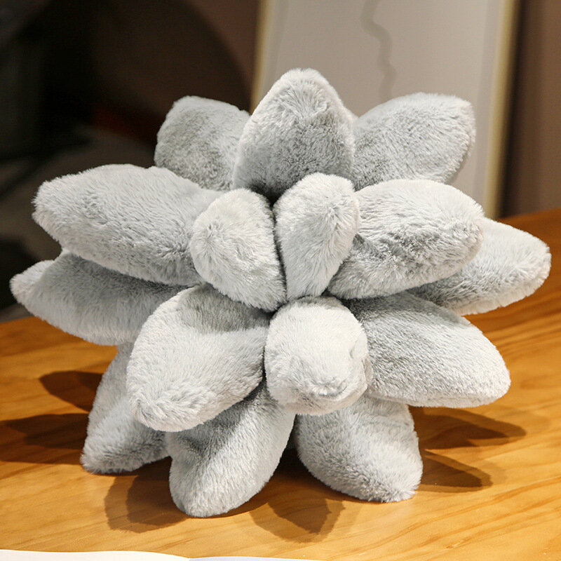 Boneka mainan tanaman sukulen hidup, boneka lembut bunga pot kreatif, bantal kursi untuk hadiah anak-anak, 25/45cm