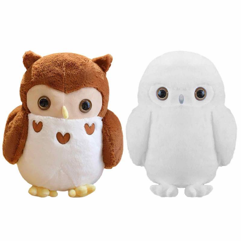 12 polegadas Cute Owl Plush Toy Macio E Confortável Stuffed Animal Huggable Owl Plushie Pillow Toy Presente De Aniversário Para Crianças Adultos