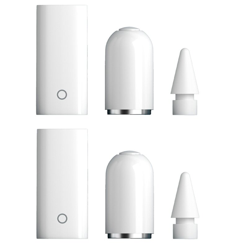 1Set Aksesori suku cadang pengganti cocok untuk Apple pensil generasi 1/2 topi pensil magnetik 6-In-1 kit ujung pena ringan