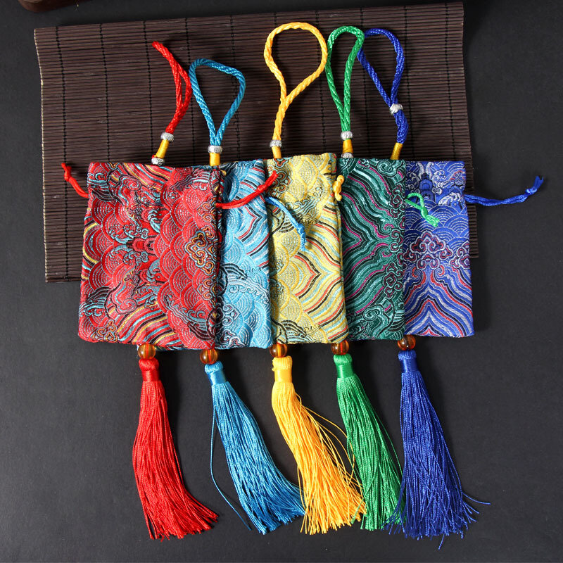 Dragon Boat Festival Mugwort Mosquito Repellent Sachets Empty Bags Carry on Pendants Wardrobe Bags Jewelry Bags Lucky Bags