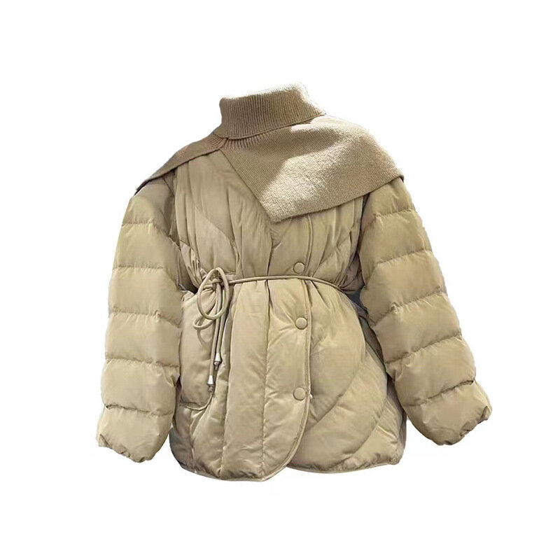 LBK-abrigos de plumón de pato blanco medio largo para mujer, invierno, 2022