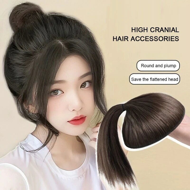 Hair Bun Extension Fake Ponytail Puff Pad Head Top Heightening Accessories Coiffure Tool Ideal for Making A High Bun for Woman
