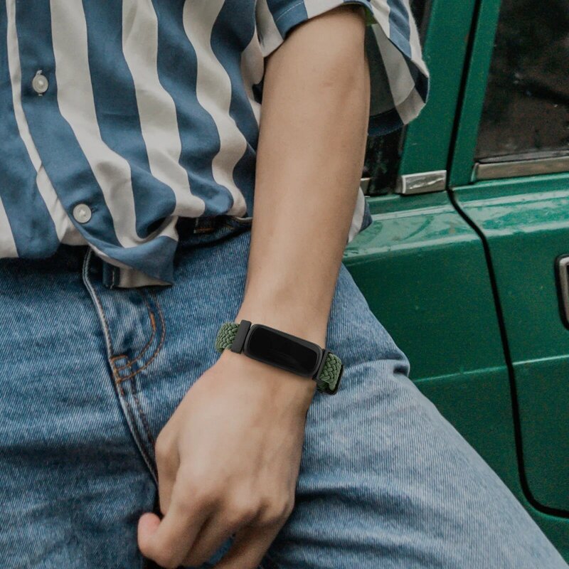 สายนาฬิกาข้อมือถักยืดหยุ่นสำหรับ Fitbit Inspire 1 2 3สายสายรัดนาฬิกาข้อมือสำหรับ Fitbit Inspire hr/ace 2 3อะไหล่สายรัดข้อมือ