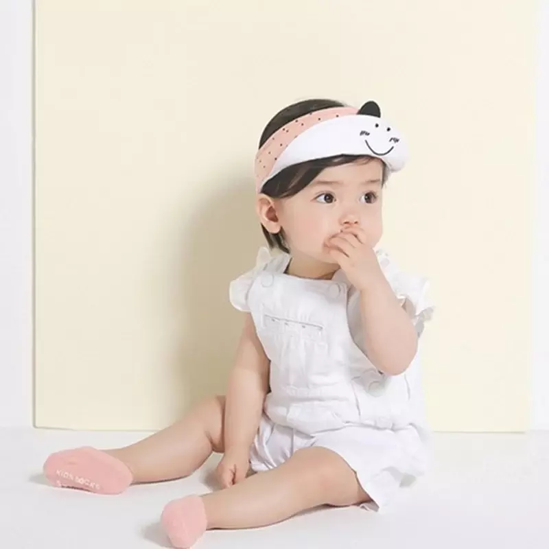 Meias de barco invisíveis infantis, meias de algodão antiderrapante para bebês menina e menino, coreanas