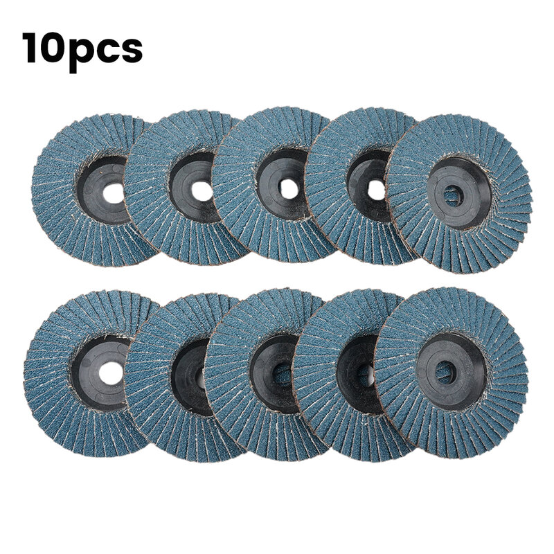 10Pcs 75mm 3" Grinding Wheel Flap Discs Grit 40/60/80/120 Angle Grinder Sanding Disc Wood Abrasive Tool For Fast Cutting