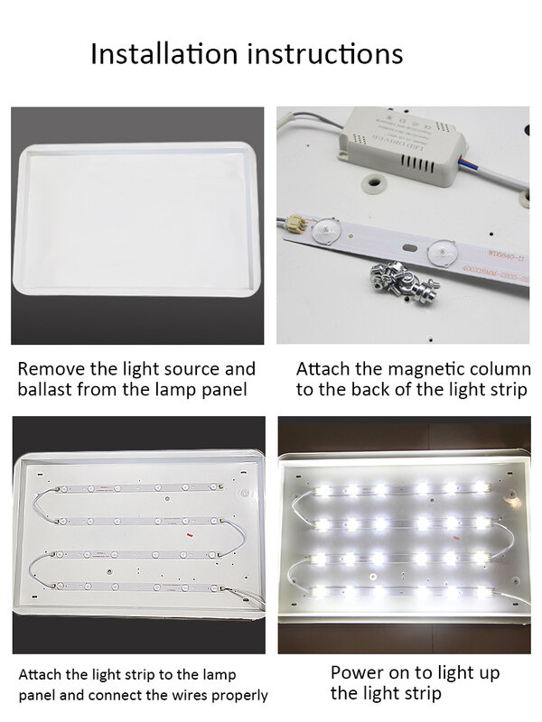 ริ้วสายไฟ LED, การเปลี่ยนและริ้วสายไฟปรับปรุงแกนโคมไฟ, แหล่งกำเนิดแสง diyled, แหล่งกำเนิดแสง SMD
