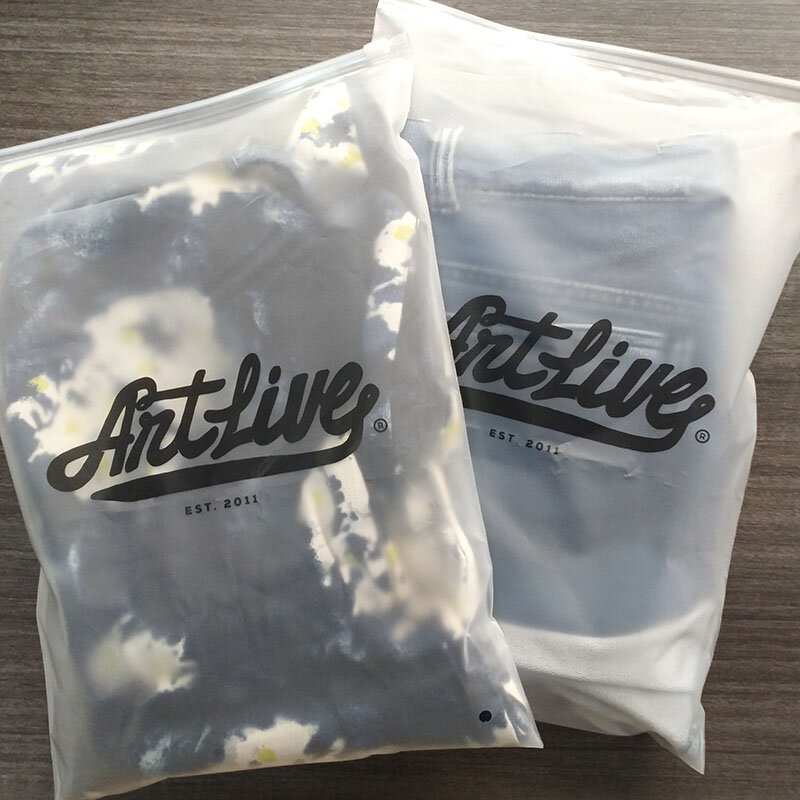 Saco De Embalagem Impressa, T-shirt Roupas Embalagem Slider Ziplock Bag, Vestuário Plastic Zipper Bag, Produto personalizado