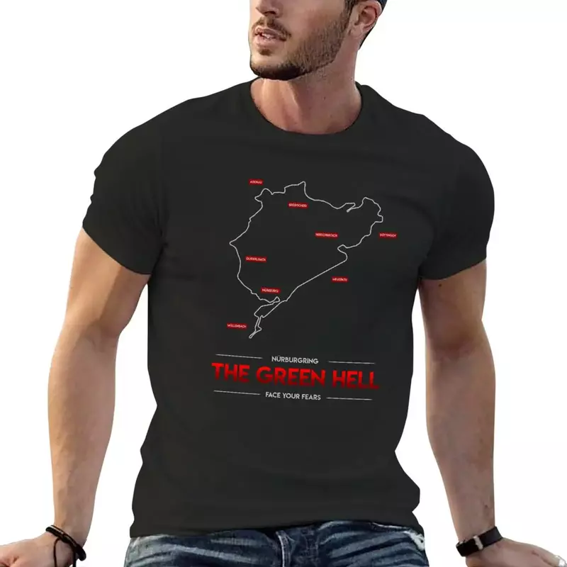 Nürburgring - The Green Hell T-Shirt aesthetic clothes tops T-shirts for men cotton