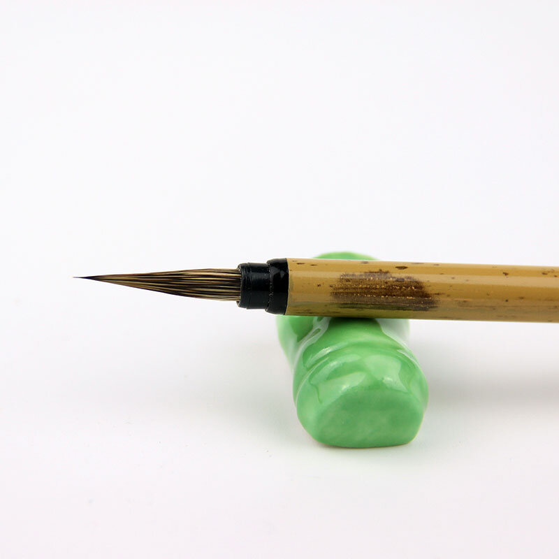 Pennello per capelli di coniglio penna canzone Huizong pennelli per calligrafia in oro sottile cinese Aquarelle penna per contorni con pittura meticolosa