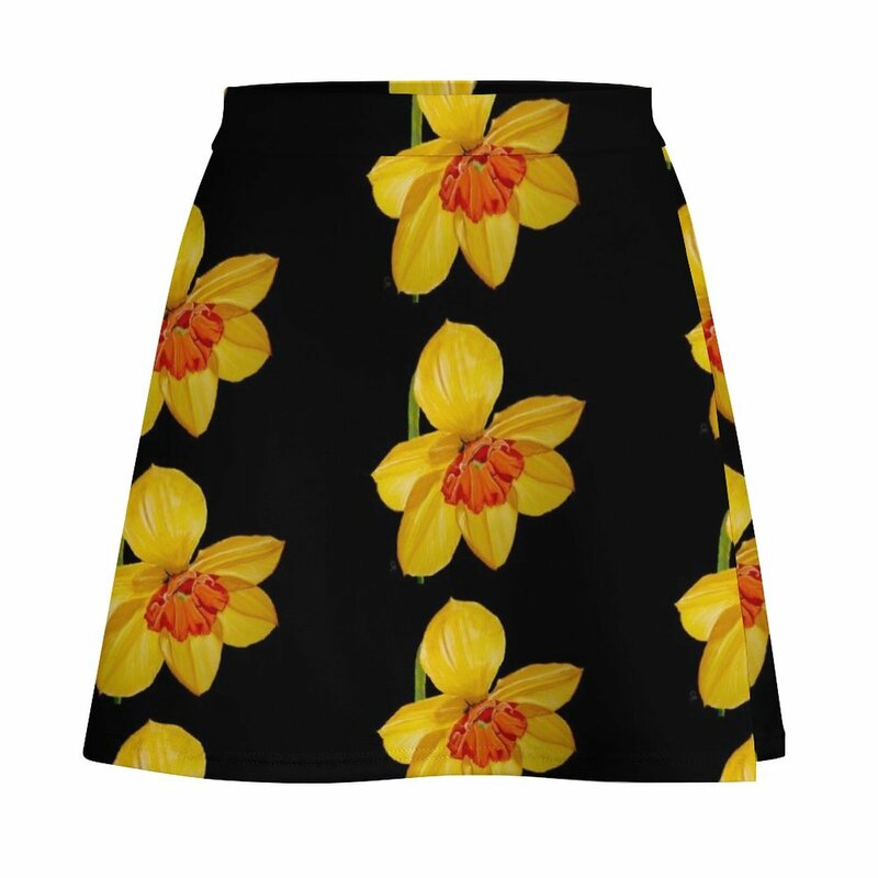 Mini-saia de narciso feminina, roupa de verão feminina Kawaii, 2023