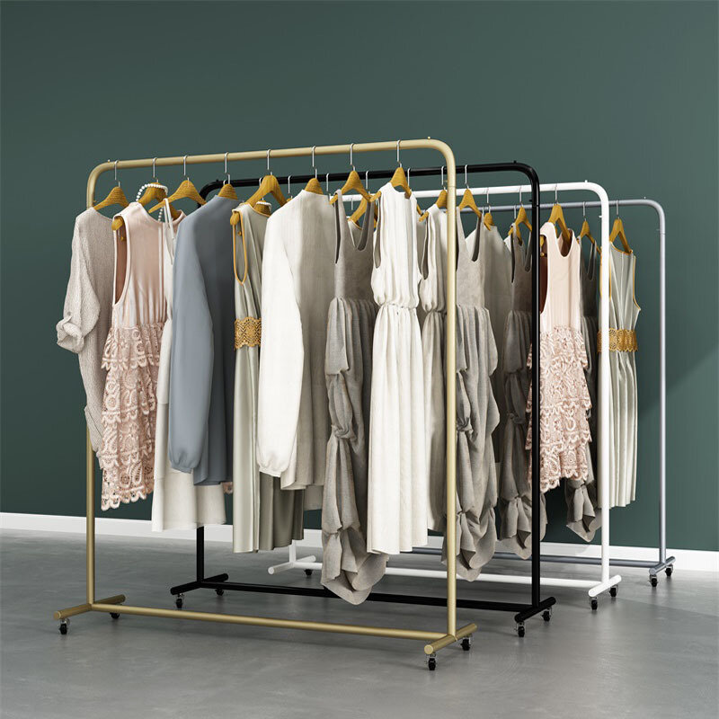 custom，Good Price Gold Clothing Display Rack Clothes Display Racks Shelf For Clothing