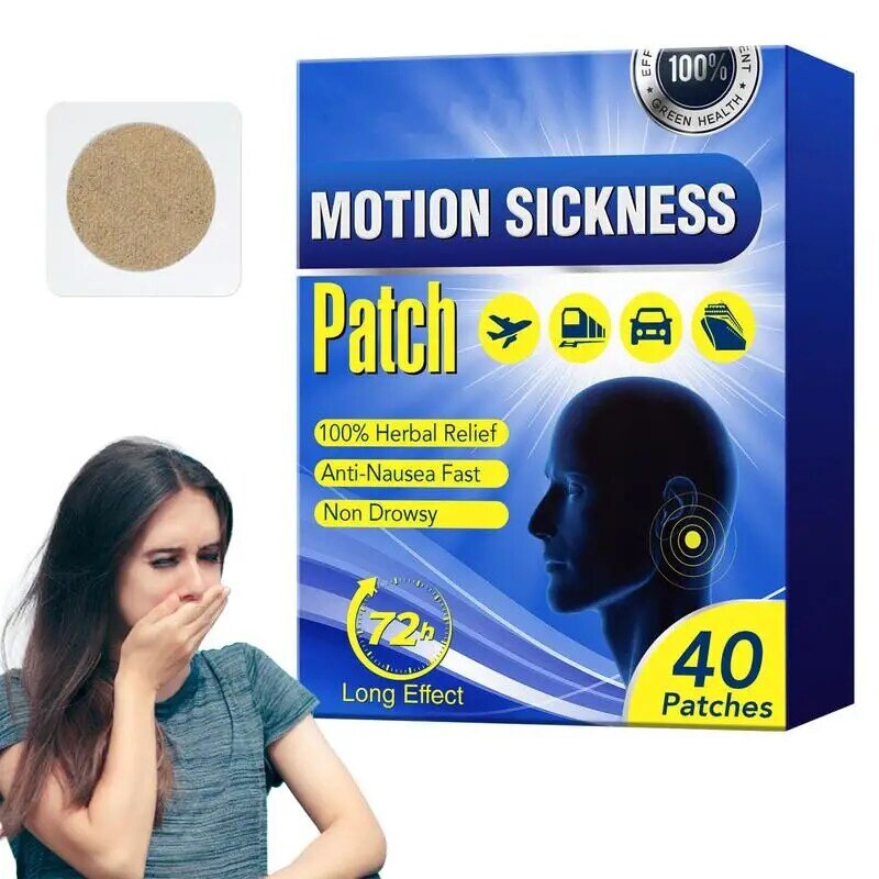 Motion Sickness Plasters 40pcs Anti-motion Sickness Seasick Patch Machine Stickers Children Adult Motion Sickness Stickers