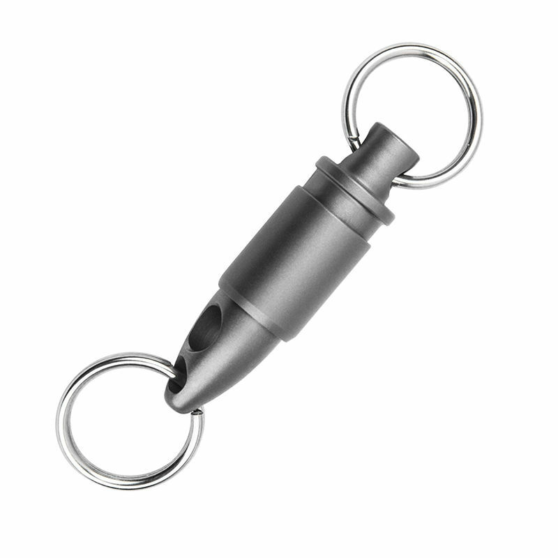 Universal Titanium Alloy Car Keychain Chaveiro portátil Mini anel giratório Ferramentas de fivela