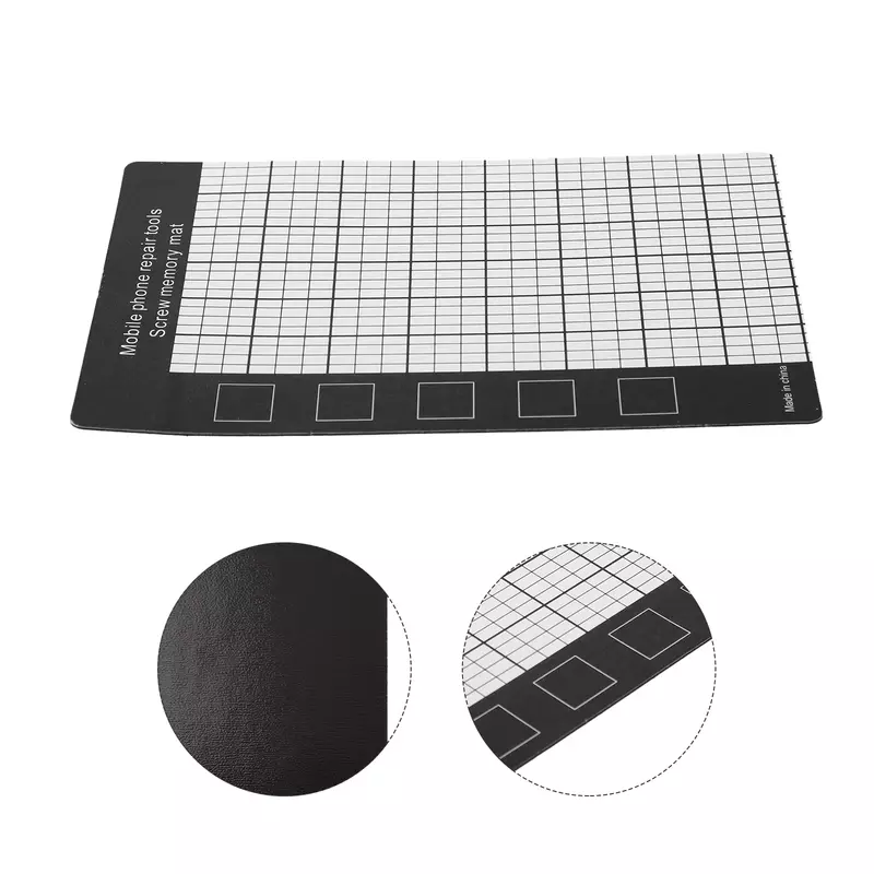 Estera magnética útil para herramientas, alfombrilla de almacenamiento de tornillos pequeños, 145X90mm, color negro, 1 unidad