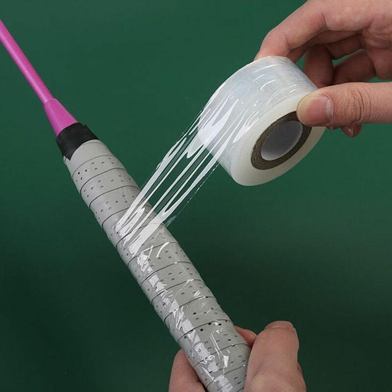 Transparent Badminton Racket Overgrip Anti-Sticking Waterproof Towel Sweatband Priming Film Tennis Rackets Grip Accessories