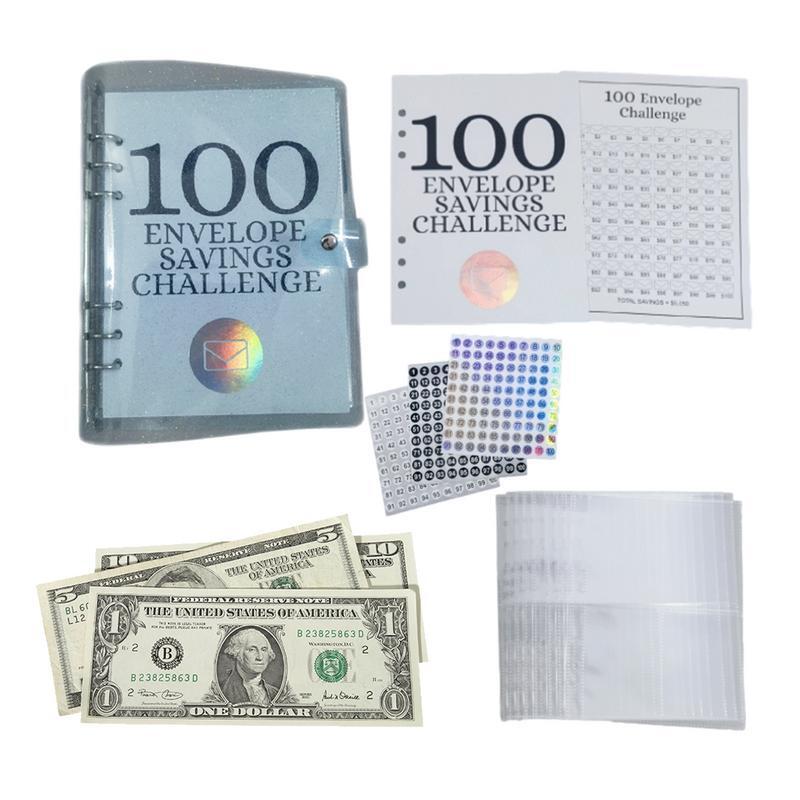 100 amplop uang hemat tantangan uang Binde anggaran dengan amplop uang untuk perencana anggaran
