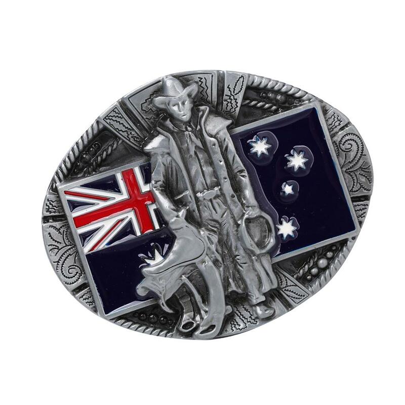 Hebilla de cinturón de caballero Vintage para hombre, hebilla de cinturón de vaquero occidental con bandera australiana