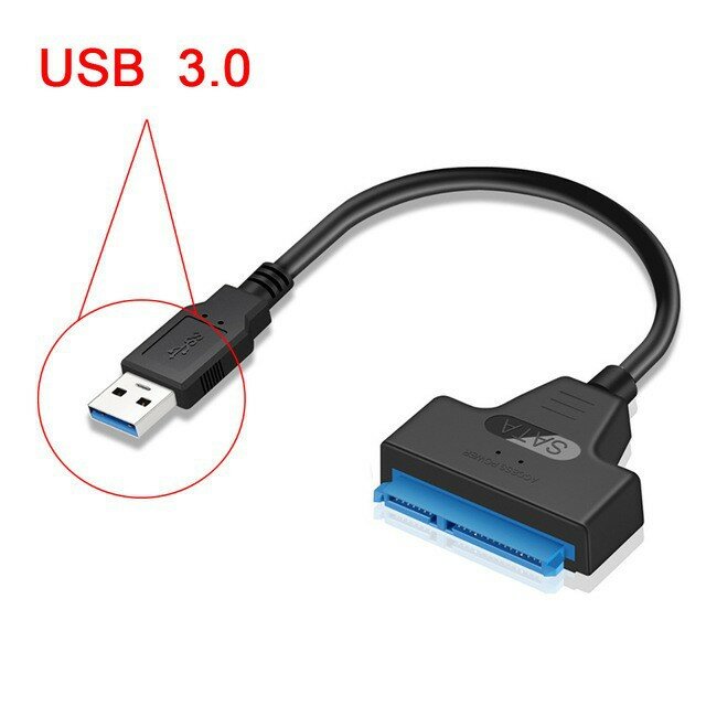 USB SATA 3 cabo adaptador, Sata para USB 3.0, até 6 Gbps, suporte 2.5 ", SSD externo, HDD, disco rígido, 22 pinos, A25, 2.0